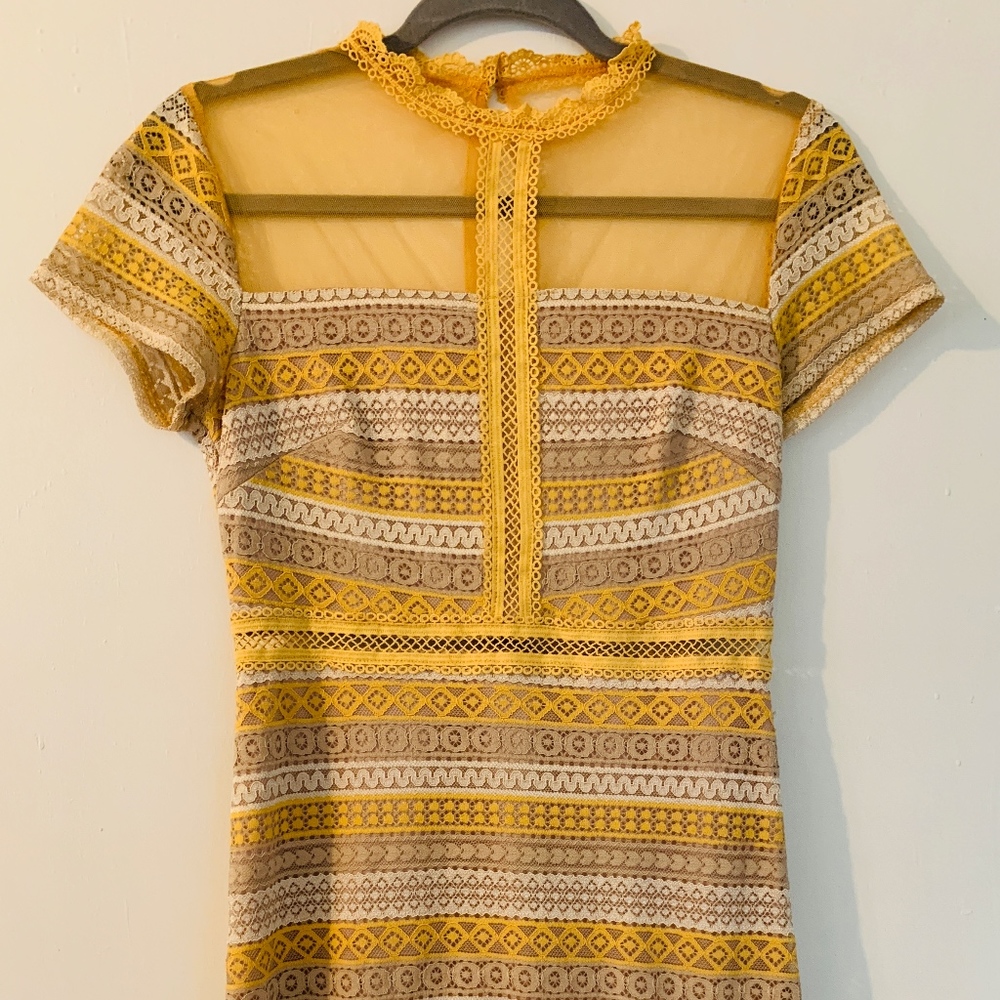 Francesca's Mini Dress w/ Embroidery
